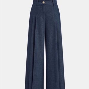 Wide-Leg Charcoal Trousers